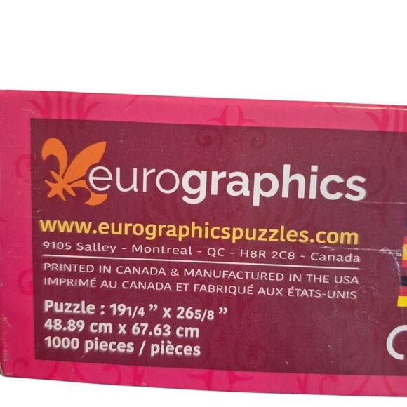 Eurographics Colorful Tea Cups 1000 pc Jigsaw Puzzle - Picture 5 of 8